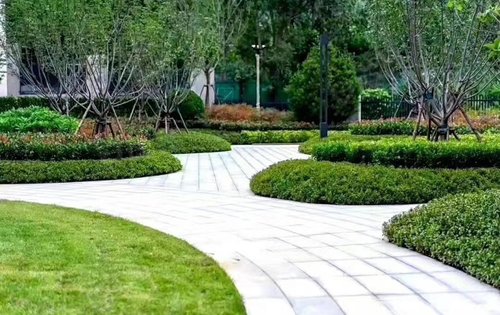 绿化景观小区内部的绿化采用五重园林设计