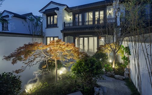 绿城·乌镇兰园动态:中式合院景观图片-杭州安居客