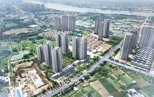 石排保利悦湖公馆实地航拍