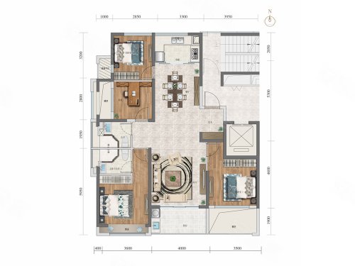 绿城·诚园,4室2厅2卫,第八大街与经北六路交会处,绿城·诚园6#-2单元-14-1401 - 安居客
