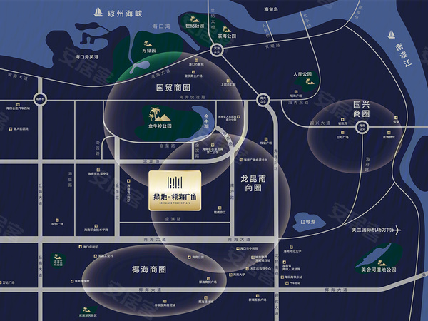 绿地领海广场，海口绿地领海广场房价，楼盘户型，周边配套，交通地图，金濂路3号（省公安厅旁） - 安居客