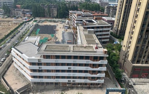 千禧城动态:千禧城小学工程进度!开始装窗户了!-武汉安居客