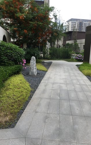 小区道路两侧景观带