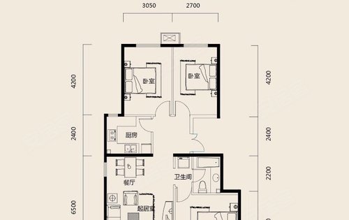 洋房113平三室一衛6層到頂15層可選