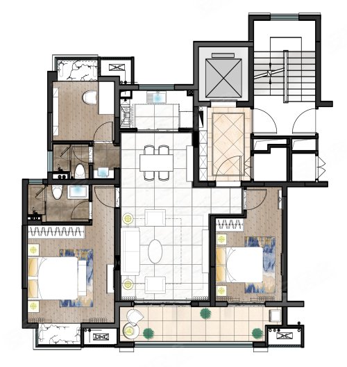 印江南花园户型图