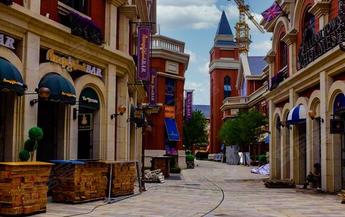 荣光崴廉国际动态:崴廉小镇商业街,餐饮,娱乐,培训学校应有尽有-兰州