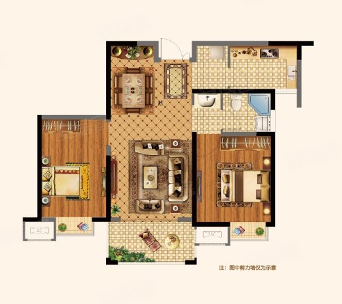 北外滩水城·雅园户型图