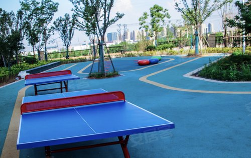 小区运动场篮球羽毛球乒乓球都可以