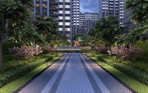 中建海樾府动态:小区内部景观,仅供参考-上海安居客
