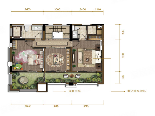 俊峰山万里下叠户型，俊峰山万里别墅约126.16平米户型图，朝南朝向 - 重庆安居客