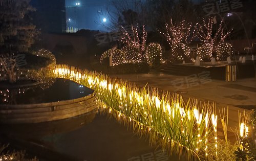 南益名悦华府售楼部现场灯光美化