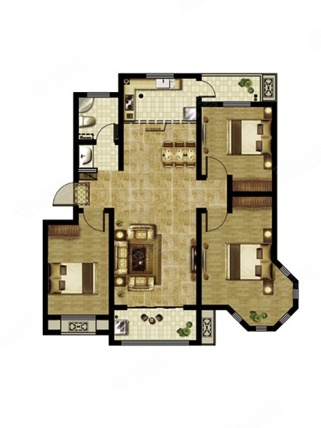 兴业·大连花园户型图