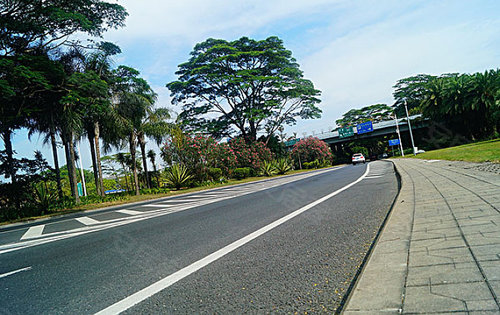 我們還有一條濱江濱海景觀大道,相當於廈門的環島路