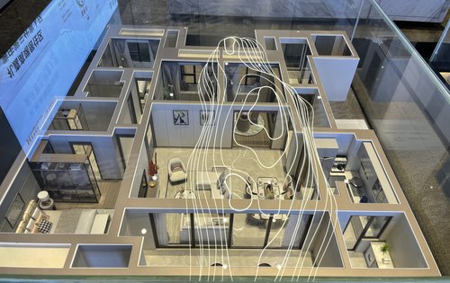 大平层户型模型