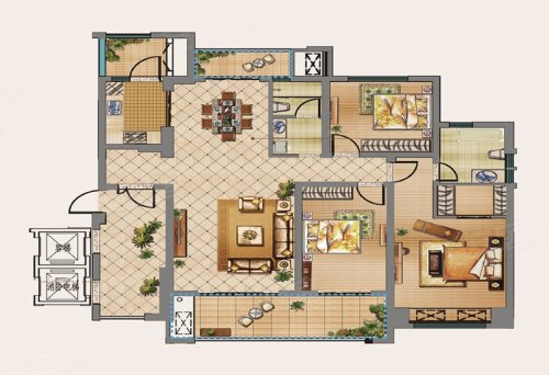 卓瑞凤鸣湖公寓户型图