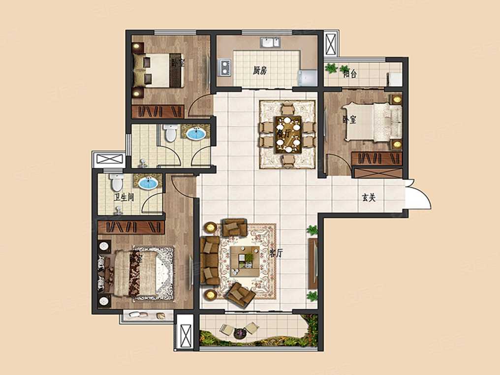 2021年10月        新推户型       金江华府新推130.