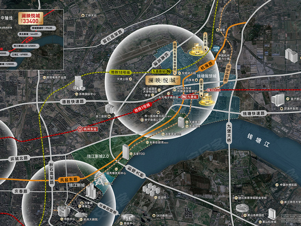 澜映悦城,杭州澜映悦城房价,楼盘户型,周边配套,交通地图,科兴路与海普路交叉口 - 安居客