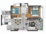 中山恒大悦珑湾楼层平面图