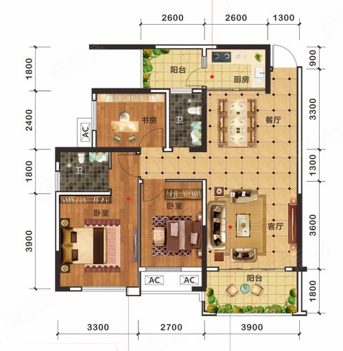 彰泰滟澜山户型图