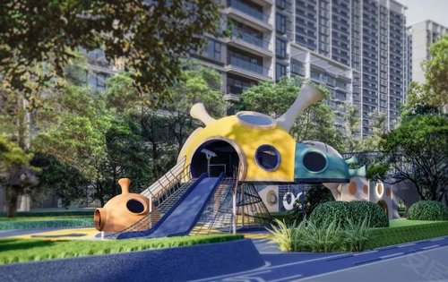 小区设有儿童游玩区快成为融创业主吧