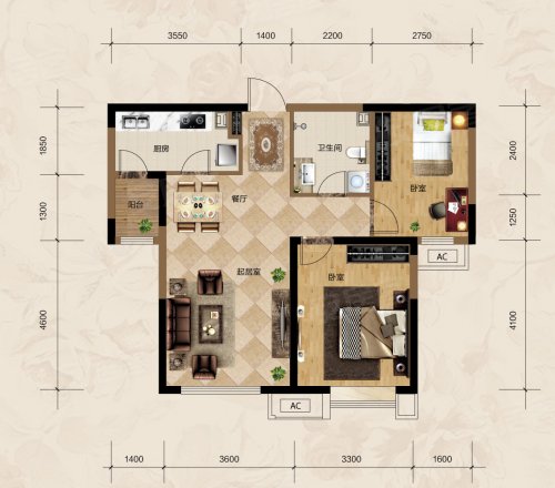 金泰丽湾户型图