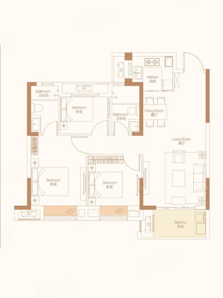 三迪·云谷枫丹户型图