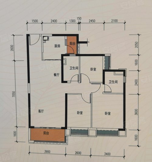 德阳楼盘 什邡市楼盘 恒大中央公园南 户型图(1/1) 视频加载中 play