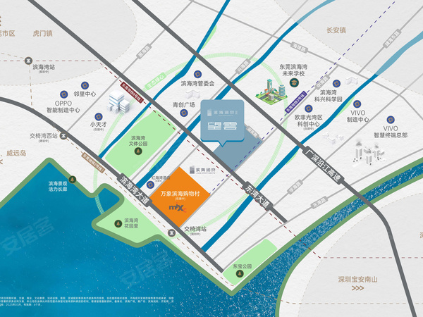 华润置地滨海润府观海,东莞华润置地滨海润府观海房价,楼盘户型,周边配套,交通地图,东湾大道与中海路交汇处 - 安居客