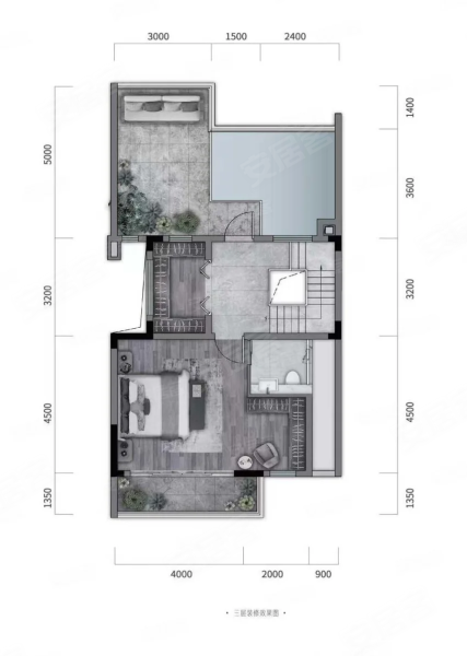 俊峰天启建面164平米中户,俊峰天启别墅约172.58平米户型图,朝南朝向 - 重庆安居客