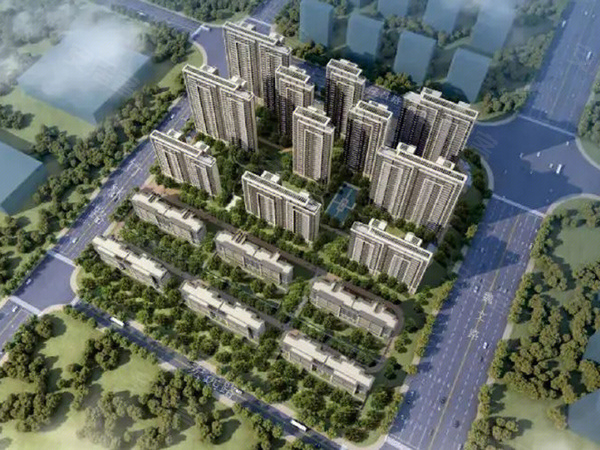 许昌建业府楼盘建筑物外景