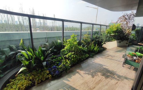 家家户户带花园  270度转角阳台