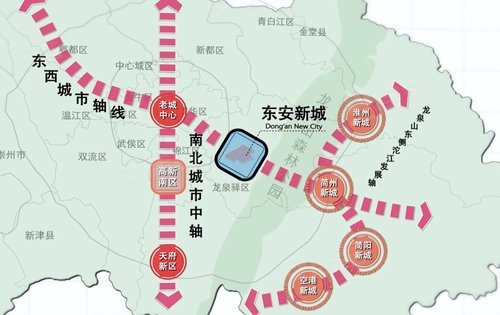 79平方公里东安新城成都东进桥头堡