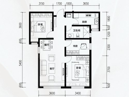 保利领秀山户型图