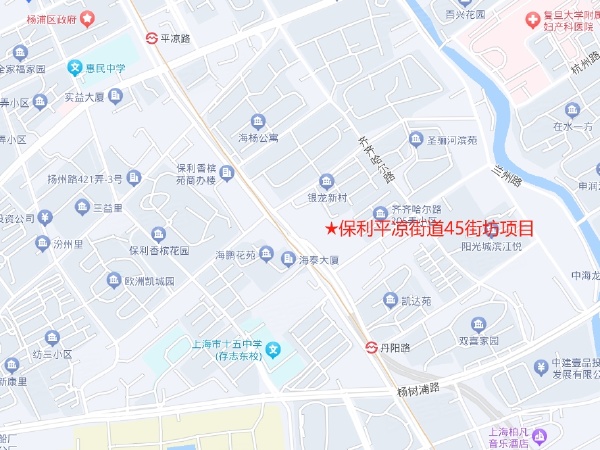 杨浦区平凉街坊划分图图片