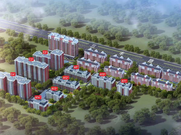 隶都景苑三期楼盘建筑物外景