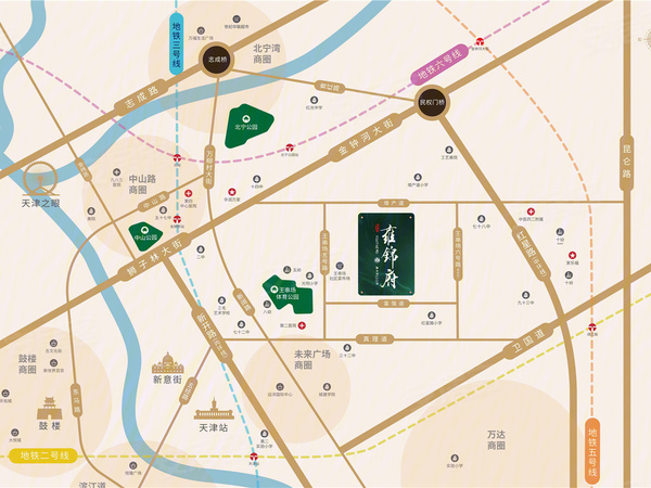 蓝光·雍锦府，天津蓝光·雍锦府房价，楼盘户型，周边配套，交通地图，王串场五号路与富强道交口 - 安居客