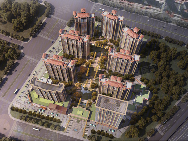 东海湾山水秋鸣楼盘建筑物外景