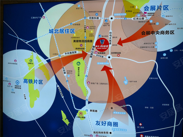 美仑环球港,乌鲁木齐美仑环球港房价,楼盘户型,周边配套,交通地图