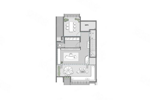 大象山舍西边户上叠170平户型,大象山舍别墅约170.00平米户型图,朝南朝向 - 苏州安居客