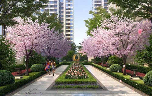 社区配套小区大门楼栋外观绿化景观济高梧桐郡楼盘点评(22)1073在线