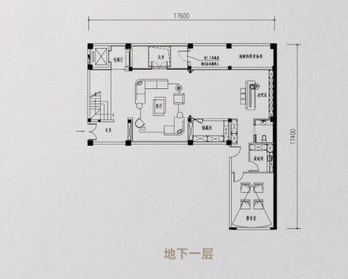 和家园玺园·大院香璋298方户型，和家园玺园·大院香璋别墅约298.00平米户型图，朝南朝向 - 杭州安居客