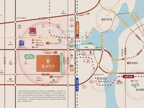 联发招商悦鹭湾，厦门联发招商悦鹭湾房价，楼盘户型，周边配套，交通地图，孚中央东路与孚安路西北侧100米（延奎实验小学孚中央分校旁20米） - 安居客
