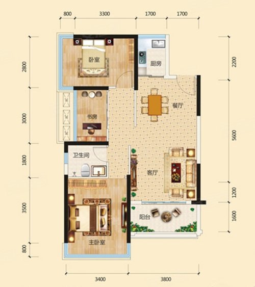 天健西班牙小镇户型图