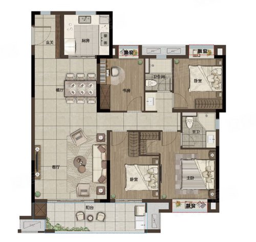 融创玖峯台户型图