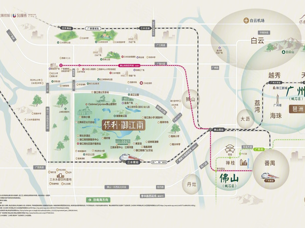 保利御江南楼盘区位规划