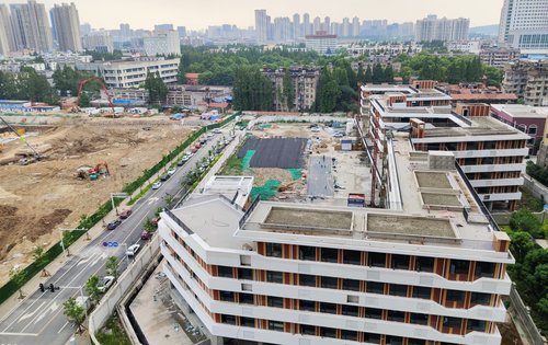 千禧城动态:华师附小千禧城小学工程进度展示-武汉安居客