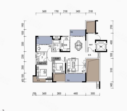 佳惠怀熙府·紫宸苑户型图