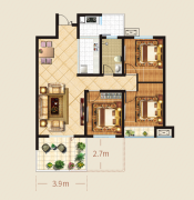 汉中锦绣盛景户型图,汉中锦绣盛景房型图,锦绣盛景原始户型图大全 - 安居客