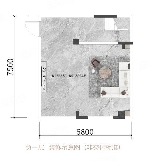鸿山院子下叠,鸿山院子别墅约238.00平米户型图,朝南朝向 - 成都安居客