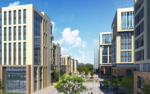 长沙芯城科技园二期效果图一期二栋顶楼俯拍二期实景图